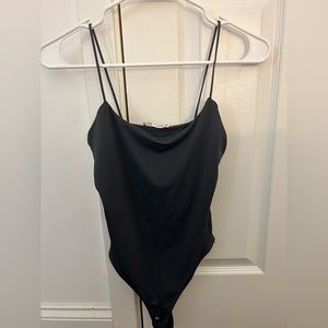Zara blackish gray body suit